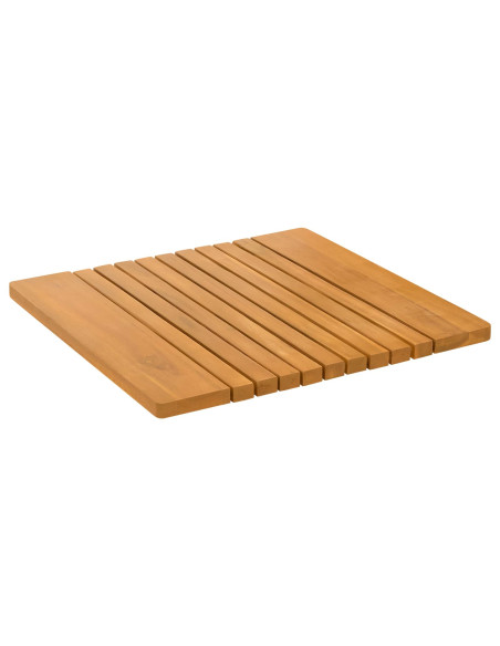 Tappeto da bagno Tinta unita Marrone 59 x 40 cm legno