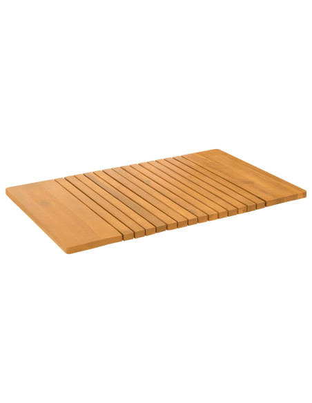 Tappeto da bagno Tinta unita Marrone 59 x 40 cm legno