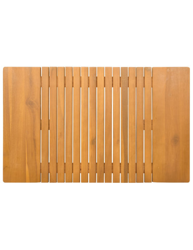 Tappeto da bagno Tinta unita Marrone 59 x 40 cm legno