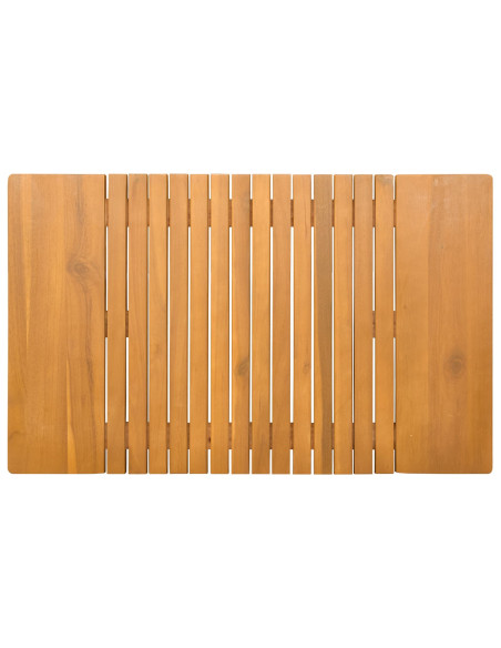 Tappeto da bagno Tinta unita Marrone 59 x 40 cm legno