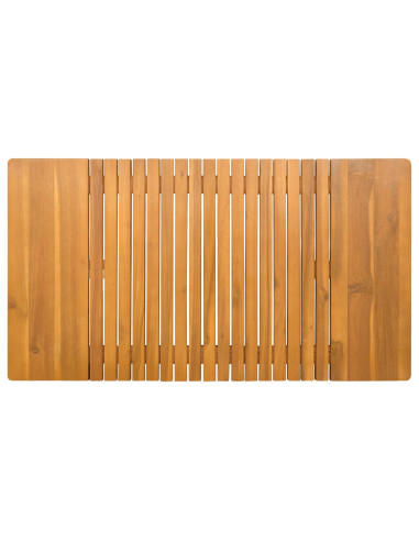 Tappeto da bagno Tinta unita Marrone 100 x 55 cm legno