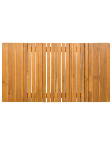 Tappeto da bagno Tinta unita Marrone 100 x 55 cm legno