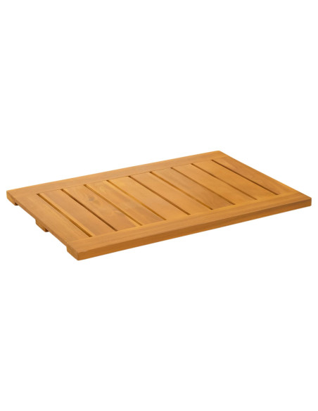 Tappeto da bagno Tinta unita Marrone 60 x 40 cm legno