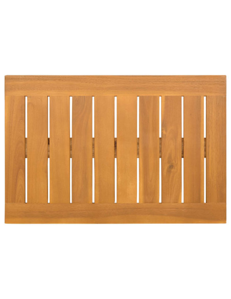 Tappeto da bagno Tinta unita Marrone 60 x 40 cm legno