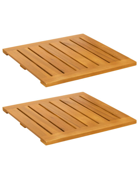 Tappeto da bagno Tinta unita Marrone 50 x 50 cm legno