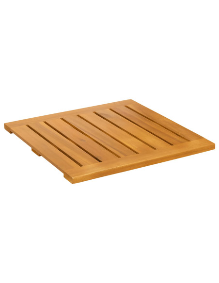 Tappeto da bagno Tinta unita Marrone 50 x 50 cm legno