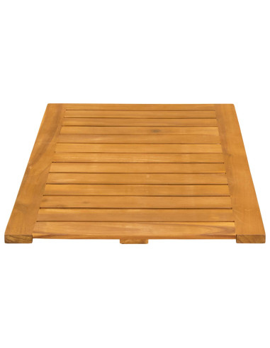 Tappeto da bagno Tinta unita Marrone 80 x 50 cm legno