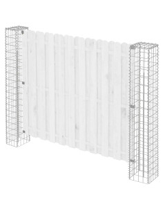 Palo della recinzione 2 pcs Argento 20 x 20 x 190 cm Metallo 2