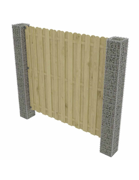 Palo della recinzione 2 pcs Argento 20 x 20 x 190 cm Metallo