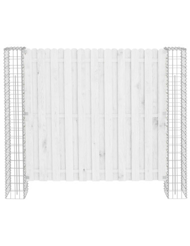 Palo della recinzione 2 pcs Argento 20 x 20 x 190 cm Metallo