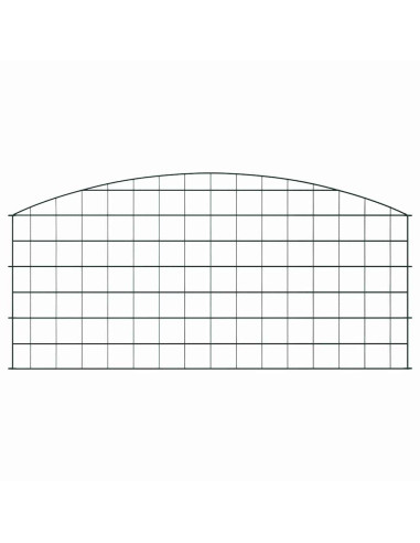 Set di Recinzione per Stagno 5 pcs Verde 100 x 50 cm Acciaio