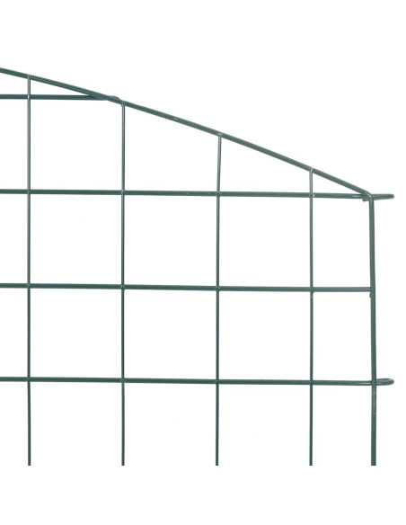 Set di Recinzione per Stagno 5 pcs Verde 100 x 50 cm Acciaio