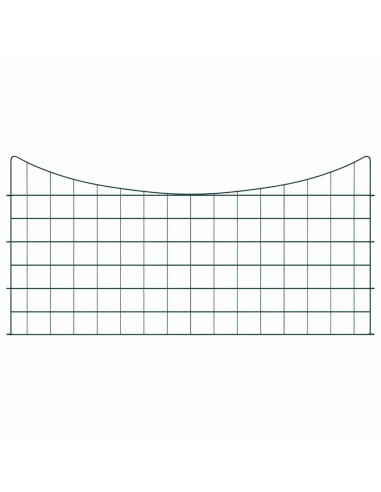 Set di Recinzione per Stagno 5 pcs Verde 100 x 50 cm Acciaio