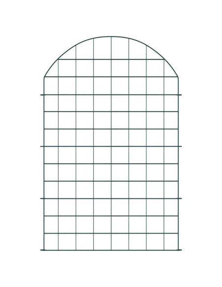 Set di Recinzione per Stagno 8 pcs Verde 50 x 80 cm Acciaio
