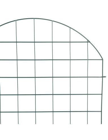 Set di Recinzione per Stagno 8 pcs Verde 50 x 80 cm Acciaio