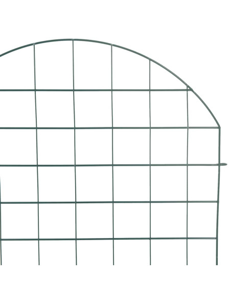 Set di Recinzione per Stagno 8 pcs Verde 50 x 80 cm Acciaio