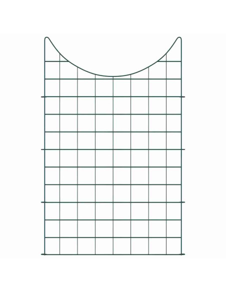 Set di Recinzione per Stagno 8 pcs Verde 50 x 80 cm Acciaio