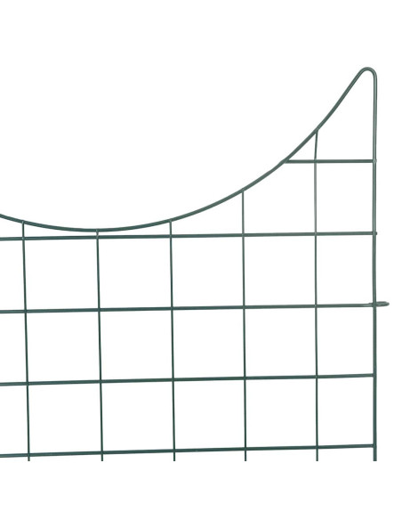 Set di Recinzione per Stagno 8 pcs Verde 50 x 80 cm Acciaio