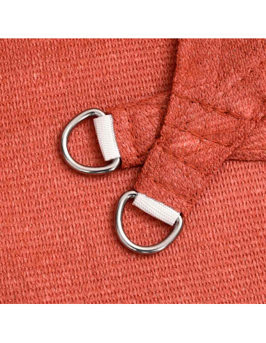 Vela Parasole 160 g/m² Triangolare Terracotta 5x6x6 m in HDPE