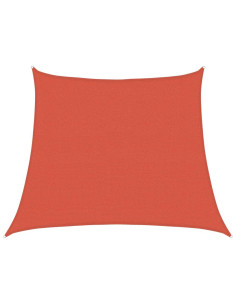Vela Parasole 160 g/m² Trapezio Terracotta 3/4x3 m in HDPE 2