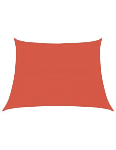 Vela Parasole 160 g/m² Trapezio Terracotta 4/5x3 m in HDPE 2