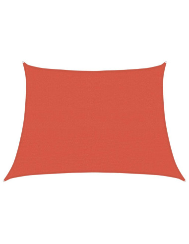 Vela Parasole 160 g/m² Trapezio Terracotta 4/5x3 m in HDPE