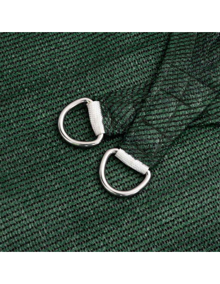 Vela Parasole 160 g/m² Verde Scuro 5x7x7 m in HDPE