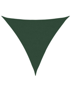 Vela Parasole 160 g/m² Triangolare Verde Scuro 6x6x6 m in HDPE 2