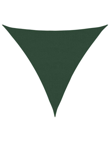 Vela Parasole 160 g/m² Triangolare Verde Scuro 6x6x6 m in HDPE