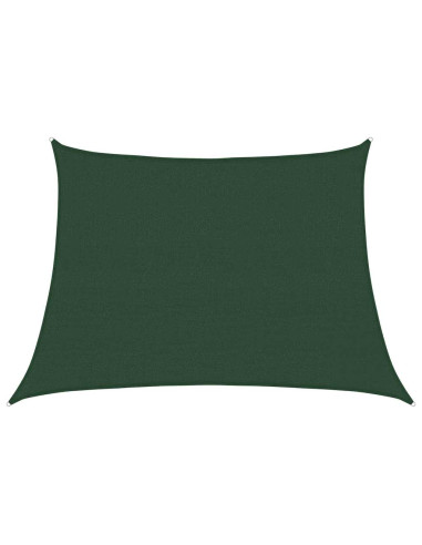 Vela Parasole 160 g/m² Trapezio Verde Scuro 4/5x3 m in HDPE