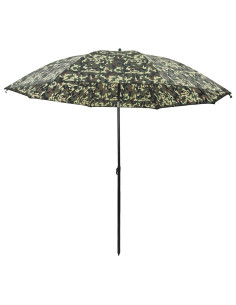 Ombrellone da Pesca Mimetico 240 x 210 cm Poliestere Oxford 2