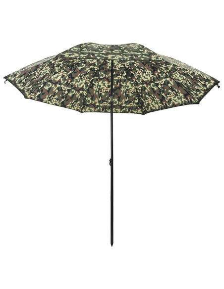 Ombrellone da Pesca Mimetico 240 x 210 cm Poliestere Oxford