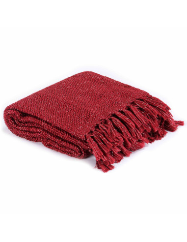 Coperta Borgogna 220 x 250 cm Poliestere