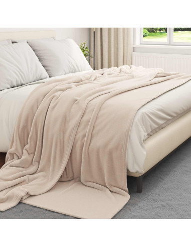 Coperta Beige 220 x 240 cm Panno