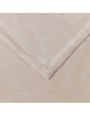 Coperta Beige 220 x 240 cm Panno