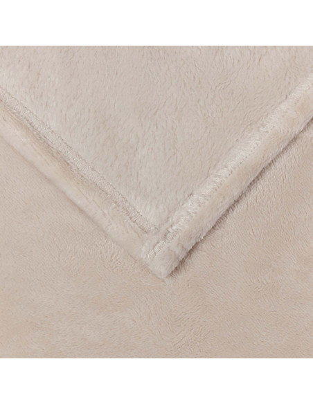 Coperta Beige 240 x 270 cm Panno
