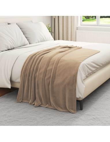Coperta Cammello 130 x 150 cm Panno