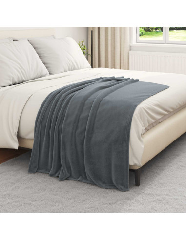 Coperta Grigio scuro 130 x 150 cm Panno