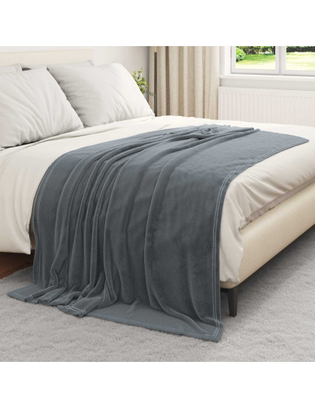 Coperta Grigio scuro 150 x 200 cm Panno