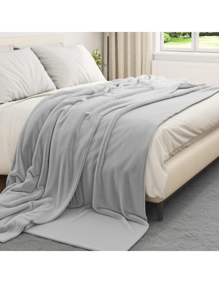 Coperta Grigio 220 x 240 cm Panno