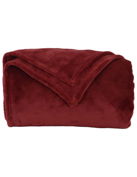 Coperta Rosso Bordeaux 240 x 270 cm Panno