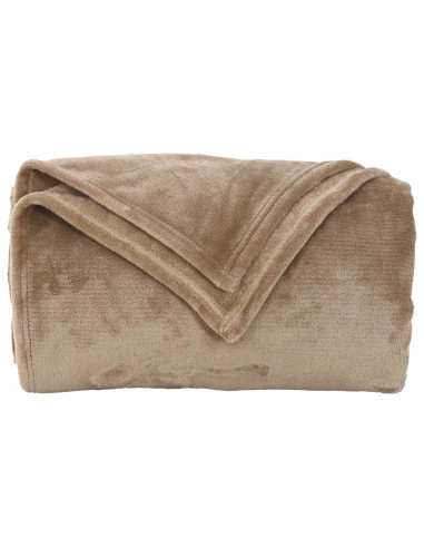 Coperte da Pile 6 pcs Cammello 240 x 270 cm Panno