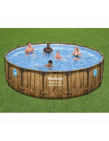 Bestway Set Piscina Power Steel 488x122 cm