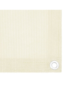 Schermo Frangivista per Balcone Crema 75x400 cm in HDPE