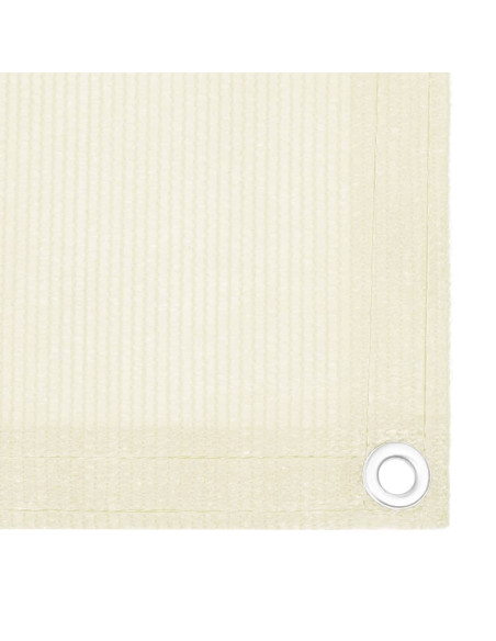 Schermo Frangivista per Balcone Crema 75x400 cm in HDPE