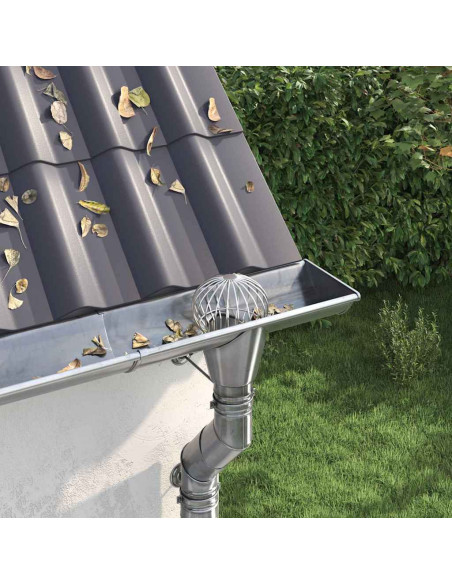 Protezione Foglie per Grondaia 8 pcs Argento 160 mm