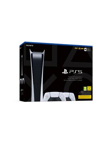 PS5 Console 825GB Digital Ed. White + 2 DualSense EU