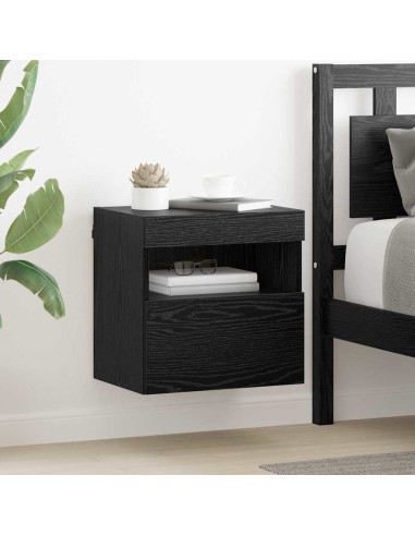 Mobile TV da parete Rovere Nero 40 x 30 x 40 cm