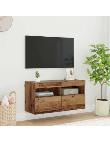 Mobile TV da parete Legno vecchio 80 x 30 x 40 cm