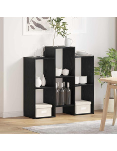 Credenza Rovere Nero 90 x 30 x 90 cm